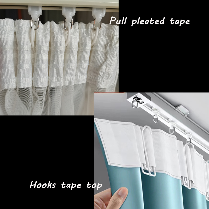Asazal Vier Gaffel Vork Haken S Plastic Haak Voor Gordijnrails Accessoires Klem Tracks Tule Tape Clips Pin Gordijnen