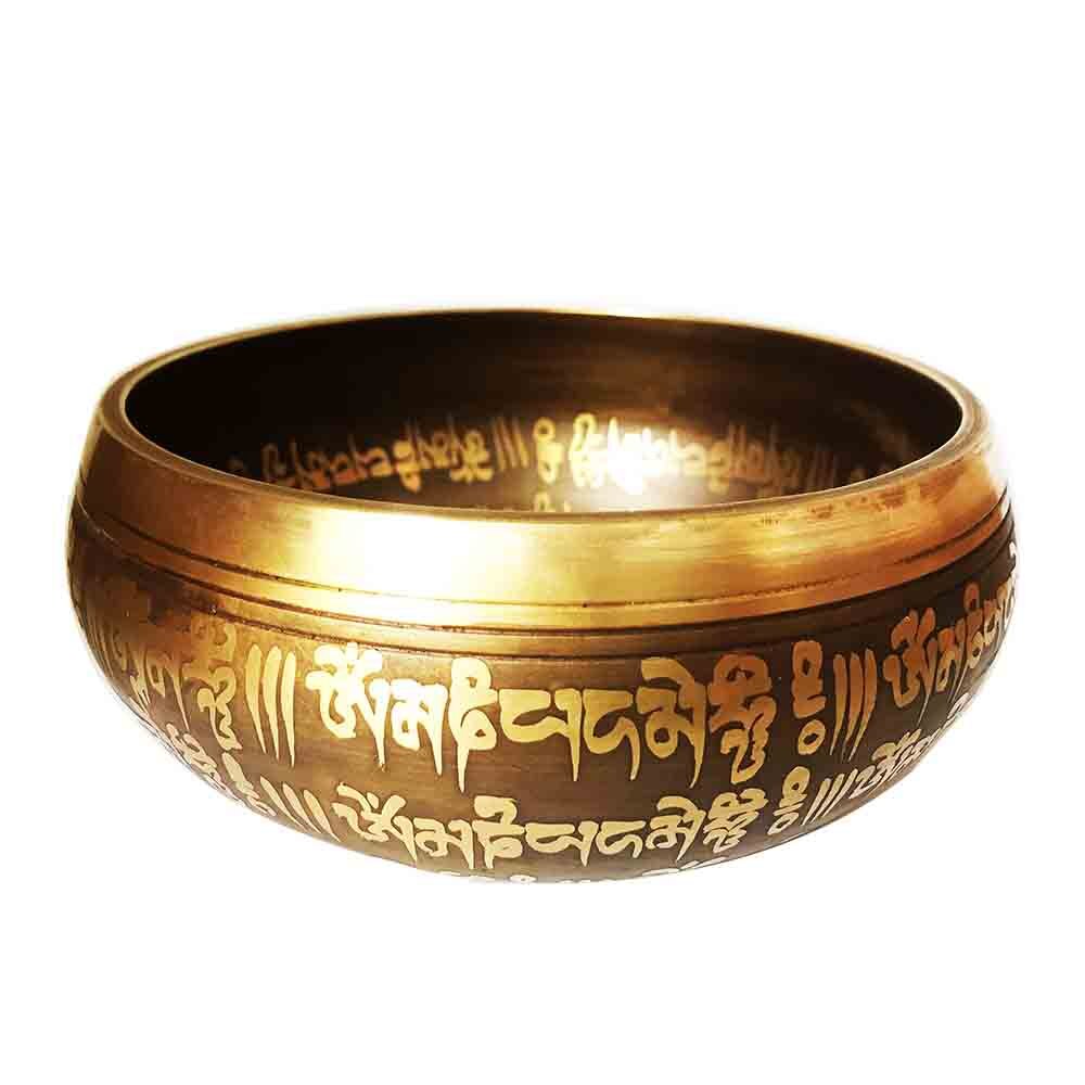 12cm Nepal Chakra Yoga Singing Bowl Buddhism Tibetan Bowls with Leather Stick