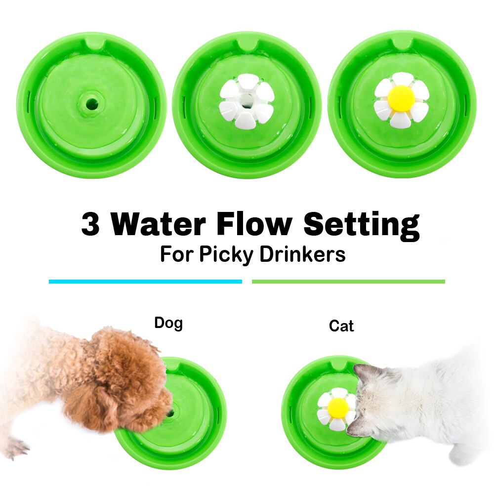 Fuente de agua automática para mascotas, alimentador eléctrico LED de 1.6L, tazón USB silencioso, dispensador de agua para perros y gatos, alimentador de bebedero