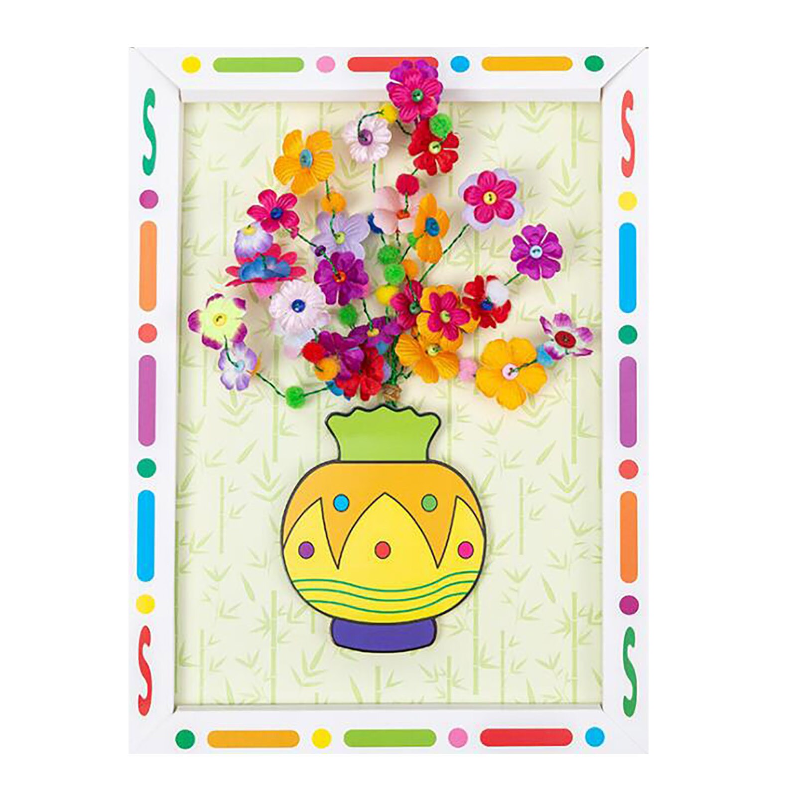 Button Bouquet Handmade Diy Production Material Mother's Day Children's Button Flower Handmade Painting Gifst For Moms: E