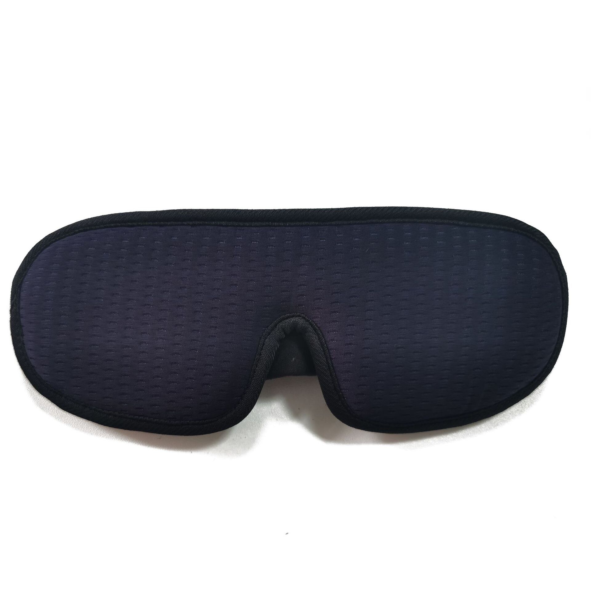 Breathable 3D Sleeping Mask Block Out Light Sleep Mask For Eyes Slaapmasker Eye Shade Blindfold Sleeping Aid Face Mask Eyepatch: Navy Blue