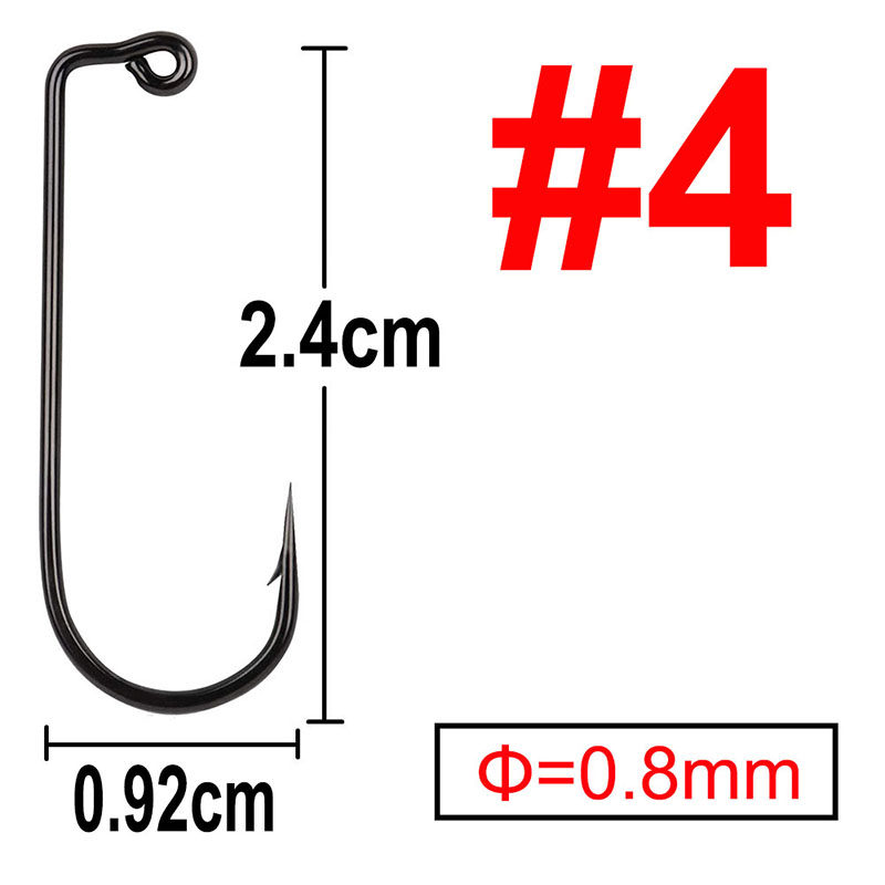 100 stks 90 Graden Jig Vliegbindset Sterke Draad Zoutwater Zoetwater Vis Haak Aberdeen jig vissen maat 6 4 2 1 1/0 tot 4/0 #: green