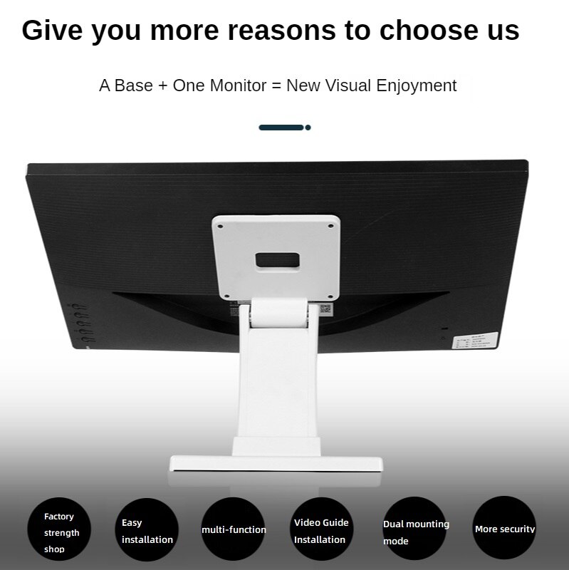 HILLPORT 13-24 inch Tilt Monitor Mounted LCD TV Holder Touch Screen Monitor Desk Bracket Folding Monitor Table Stand DZ11