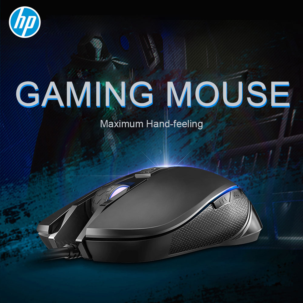 HP M200 Gaming Mouse Macro Wired Ergonomics 2400 DPI RGB Silent Game Mouse for PC Computer Laptop Mice Pro Gamer