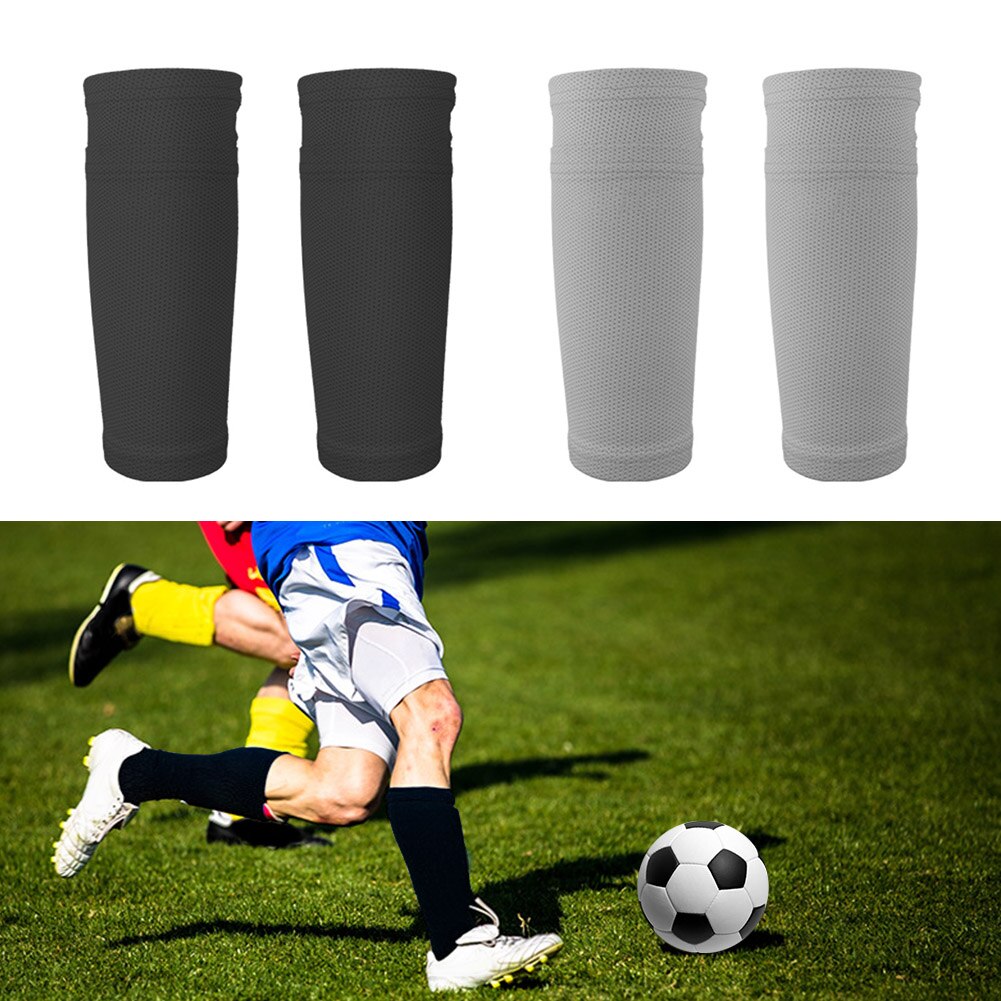 1 paar Ademend Mesh Sport Schilden Been Mouwen Nylon Legging Shin Guard Sokken Pads Voetbal Kalf Professionele Atleet