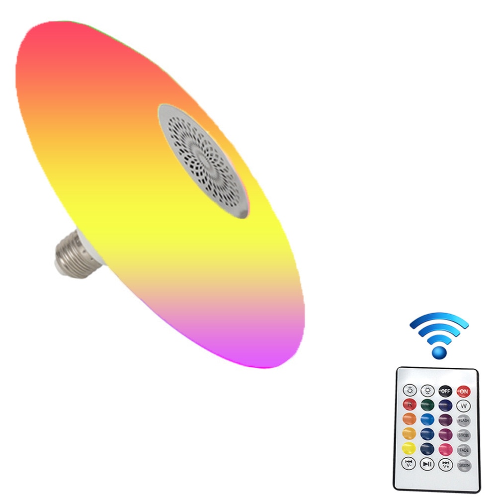 Bluetooth Muziek Lamp RGB High Power Vliegende Schotel Lamp Afstandsbediening Intelligente Kleurrijke Bluetooth Vliegende Schotel Geluid Lamp