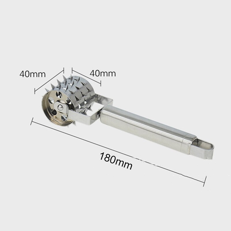 Kitchen Tender Meat Tenderizer Hammer Roller Needle Loose Meat Poultry Tool Stainless Steel Steak Beaf Meat Tenderizer