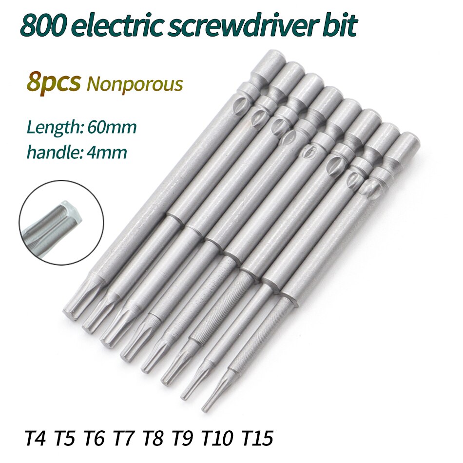 10x T15 Torx-Bits 100 Mm Lang – Magnetisch, 6,3 Mm Sechskantschaft, Für Schraubendreher