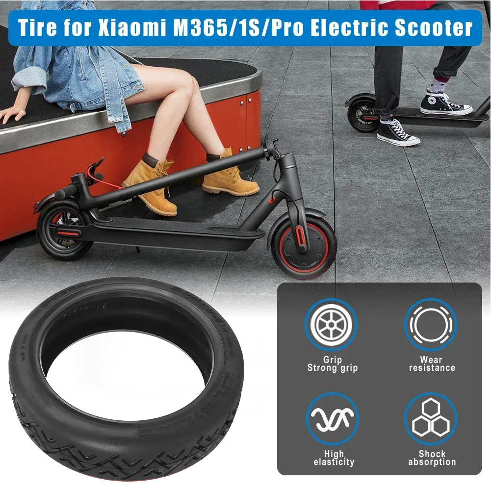 10 tommer 250 x 54 elektrisk scooterdæk gummi ydre dæk slangeløst dæk anti-piercing scooter udskiftningshjul til elektrisk scooter