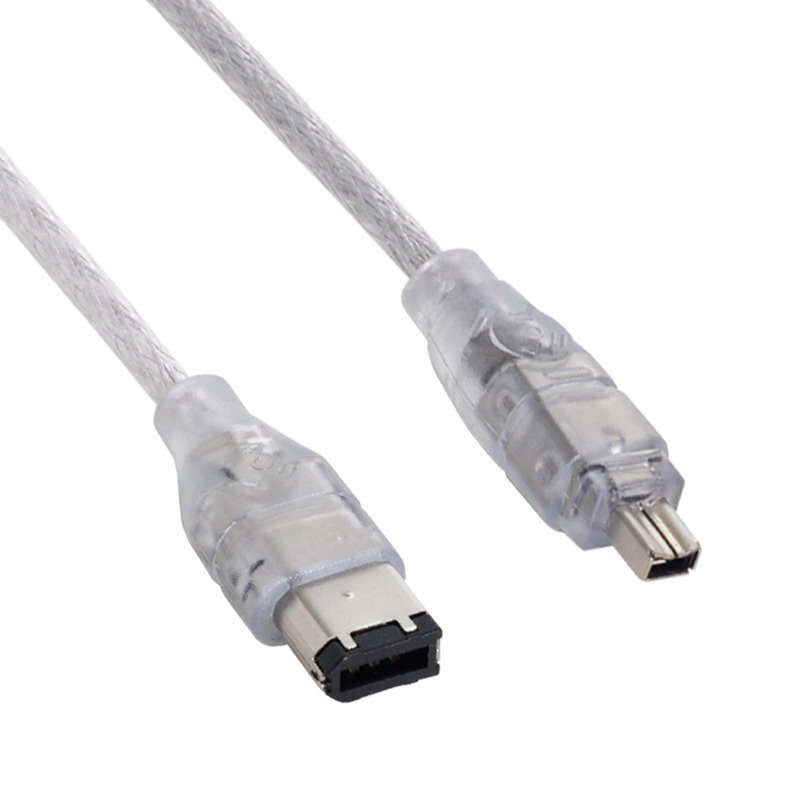 FireWire 1394 naar USB-datakabel IEEE 1394 4-pins naar USB-ministekker Firewire voor MINI DV HDV-camcorder om te bewerken voor DV PC-camera: Rood