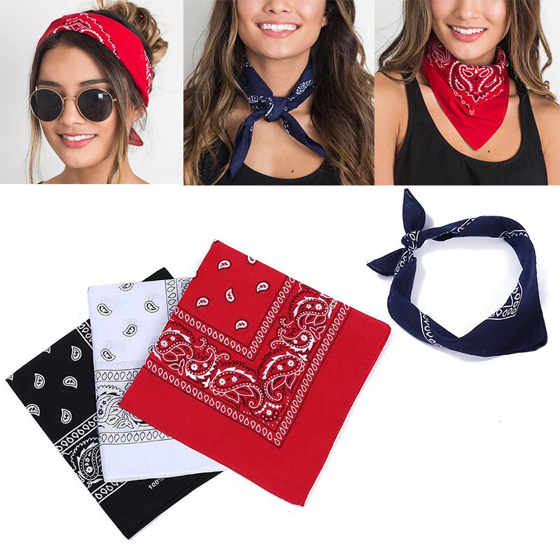 Rock coole meisjes haaraccessoires bandana vierkante sjaal vrouwelijke bandana's hoofddeksels vrouwen haarelastiek hoofddoek
