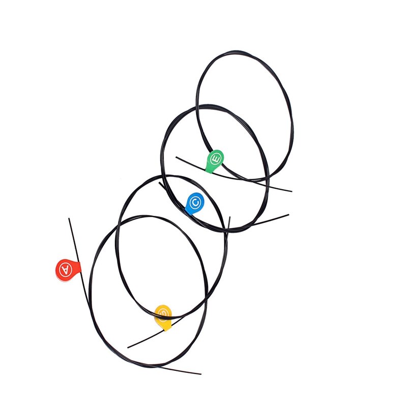 Ukulele Nylon Strings Strings for 21/ 23/ 26 / 28 Inches of Guitar Ukulele Part Black