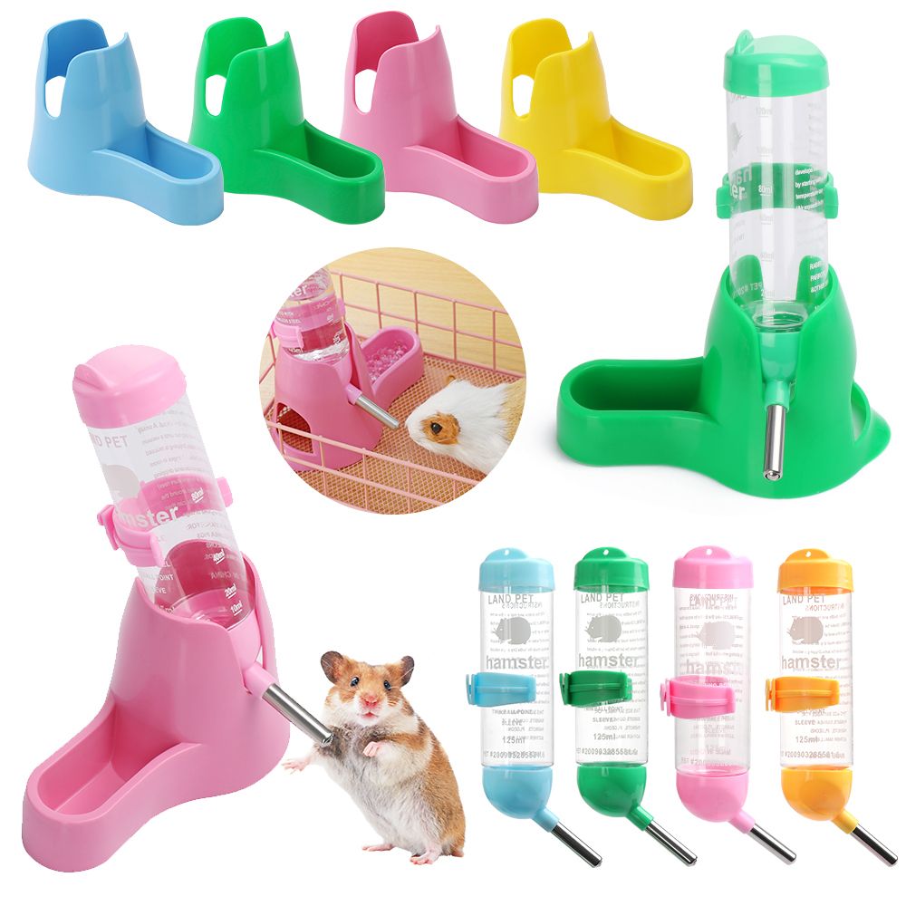 Contenedor de comida para mascotas, alimentador, accesorios para animales pequeños, dispensador automático, dispositivo de alimentación, botella de agua para hámster