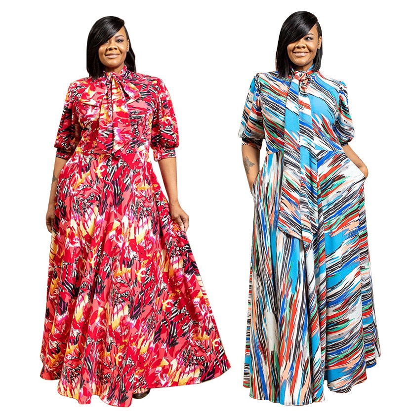 Vestidos africanos para mujer, ropa africana, vestido largo musulmán, vestido africano para dama.