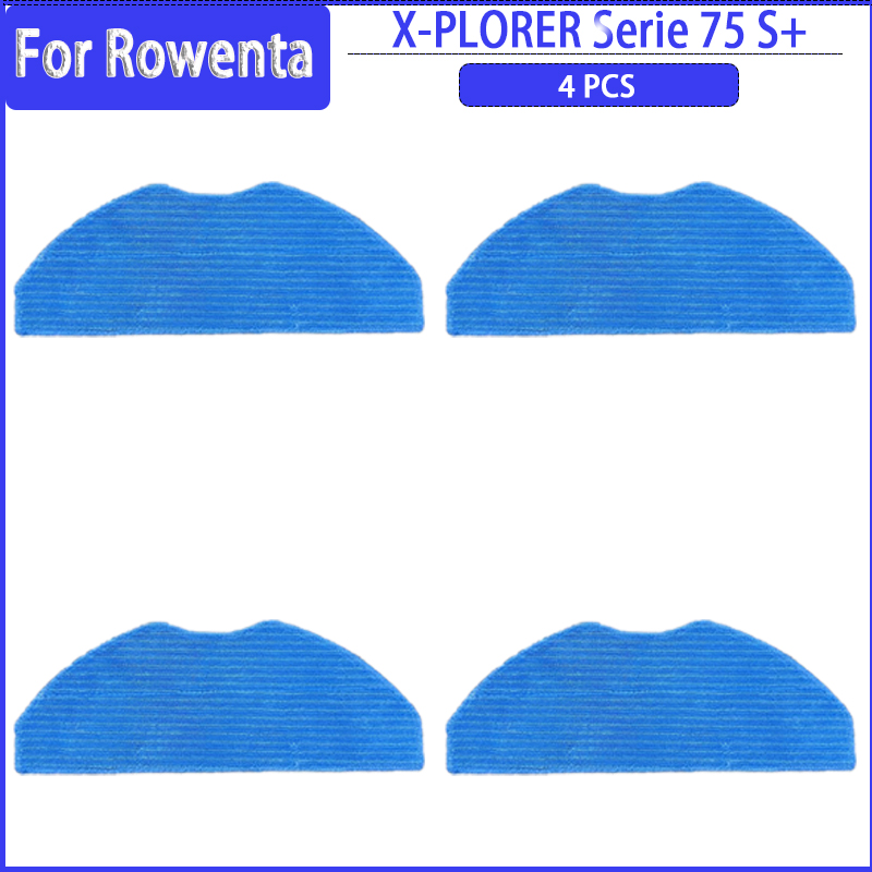 Belangrijkste Zijborstel Filter HEPA Mop Doek Voor Rowenta X-PLORER 75S + RR8567WH RR8587WH Robot Stofzuiger Onderdelen accessoires: Clear