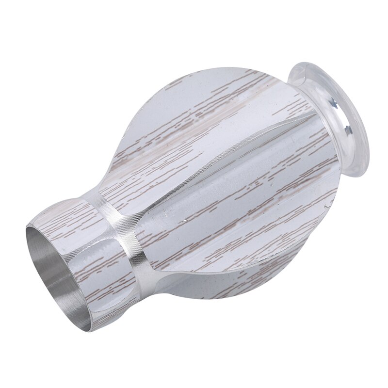 Curtain Head Window Hardware Aluminum Head Decorative Sealing Accessories Window Decoration Tools European Roman Rod Decoration: White wood grain