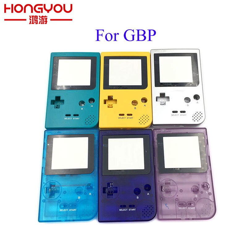 6Sets grey For GBP Shell Case with Buttons Kit Full Case Cover Housing Shell Replacement for Gameboy Pocket Game Console