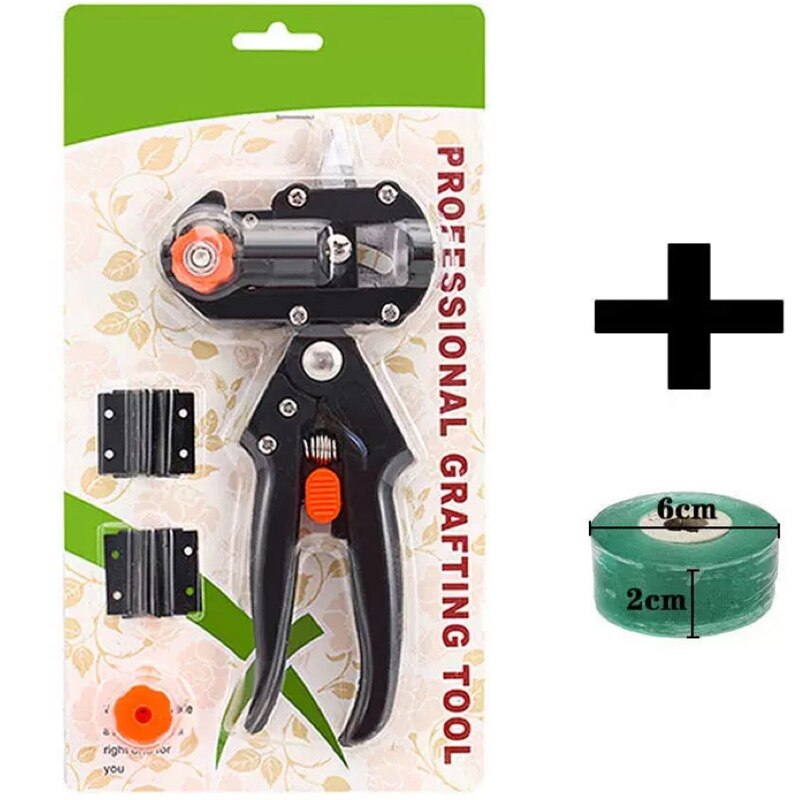 Grafting Pruner Garden Grafting Tool Branch Cutter Magic Pruning Plant Shears Boxes Fruit Tree Grafting Scissor: Plastic uptake 2cm