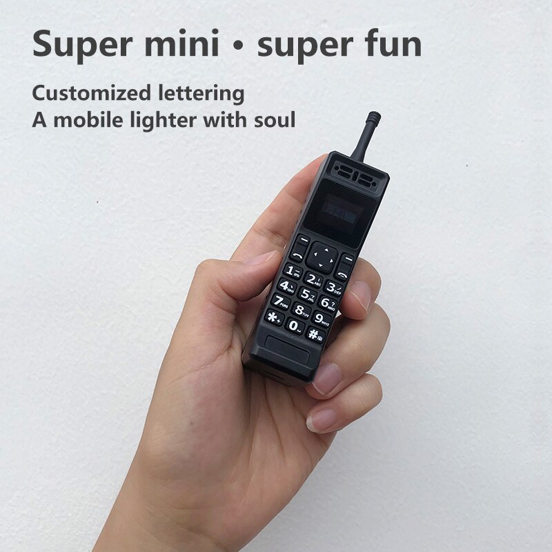 Mini Electronic lighter Mobile Phone GSM Single Sim Vintage Tiny cheap small Cell phone Russian keyboard