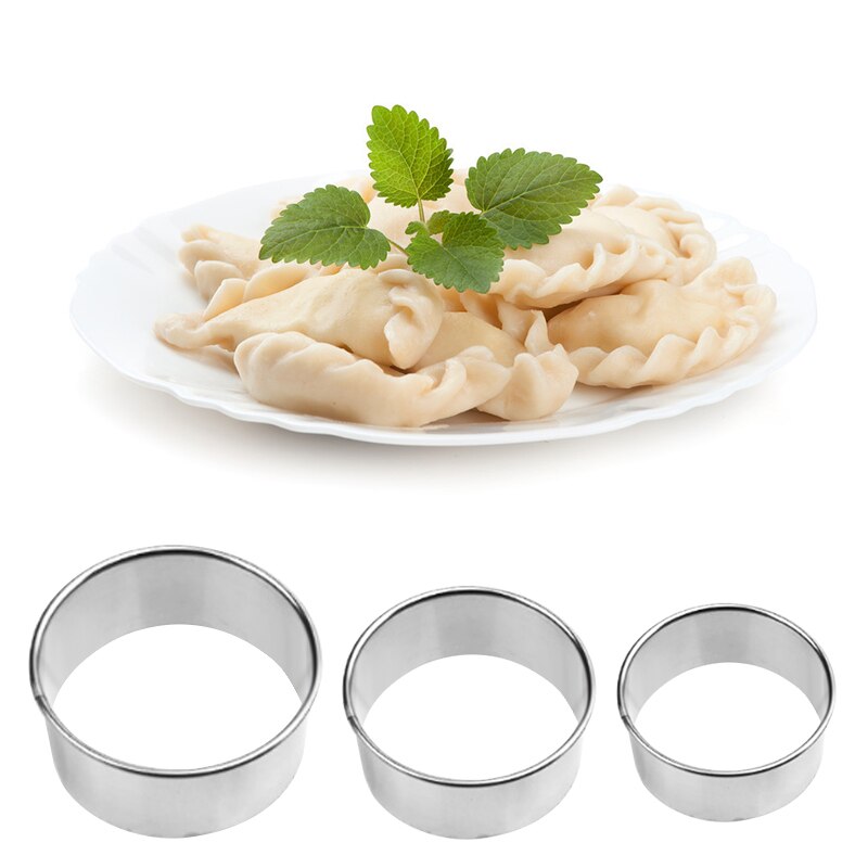 304 Stainless Steel Cutter Dumplings Mould Kitchen Maker Dumpling Skin Device dough press Pancake Tools