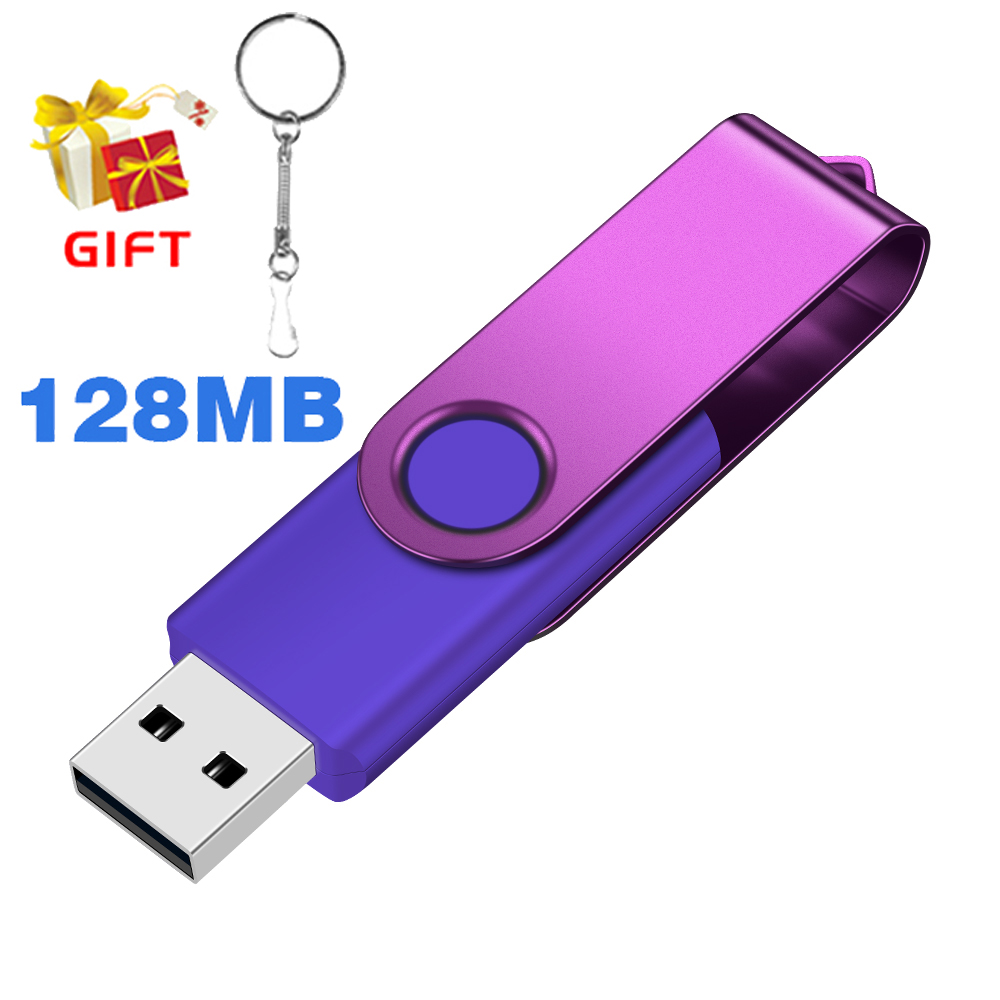 Kleine capaciteit 128 MB USB-flashdrive Pendrive Memory Stick 128 M Pen Drive Gb USB Stick: Paars
