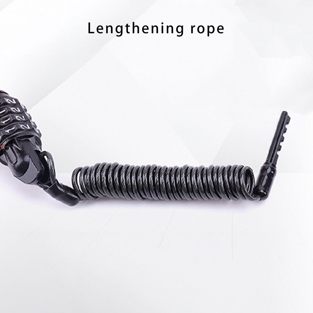 Mini Spring Anti-theft Bicycle Code Lock 4 Digits Combination Password Bike Lock Spring Disc Cable Wire Security Lock