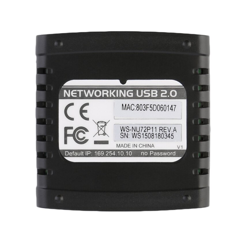 1-poort Networking Print Server met USB Kabel & Power Kabel, USB 2.0 Windows 10-LPR-LAN USB Print Server Adapter