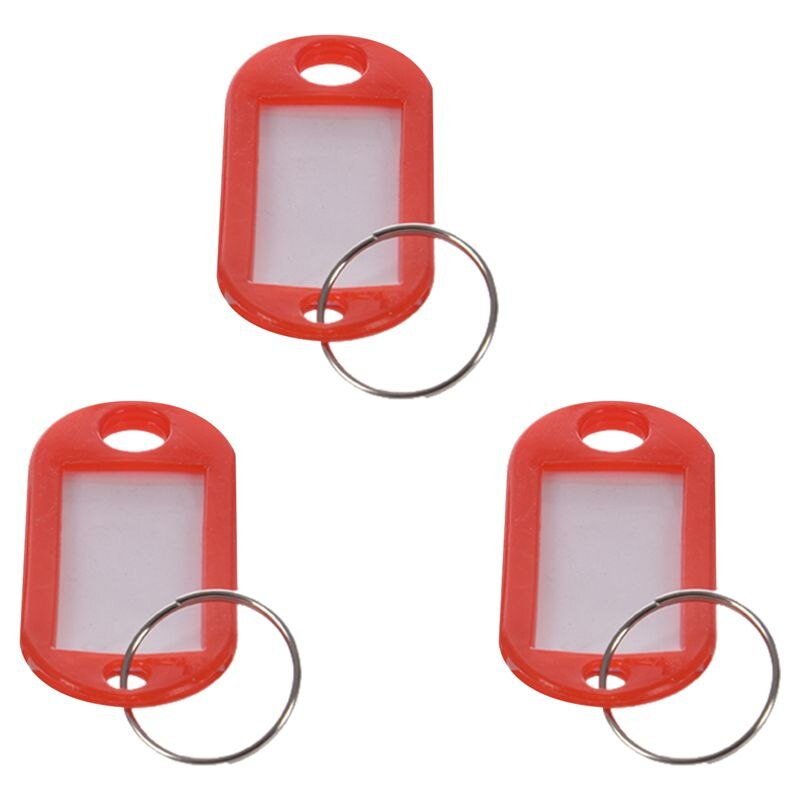 Sleutelhanger Tags -(100 Stuks Rood)