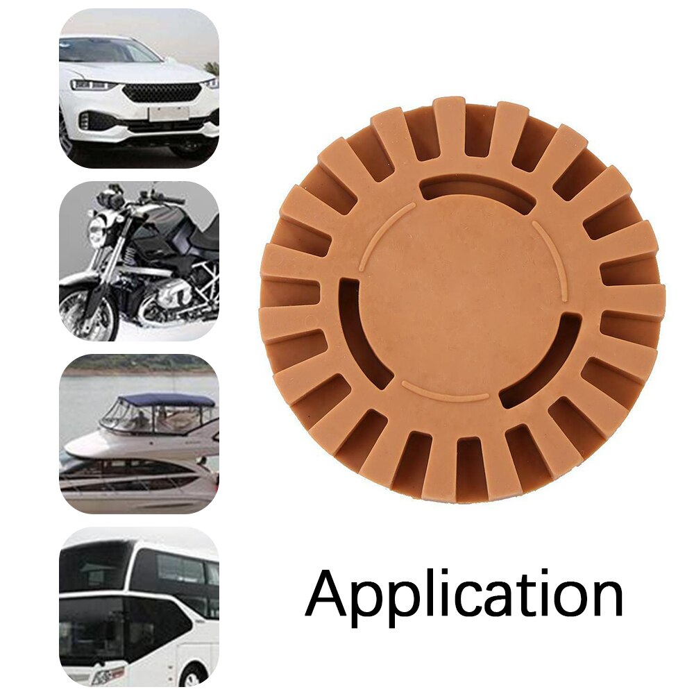 Car Sticker Remover Pneumatic Rubber Eraser Wheel Pad Rubber Disk Decal Eraser Wheel Paint Cleaner Car Polish Auxiliary Tool