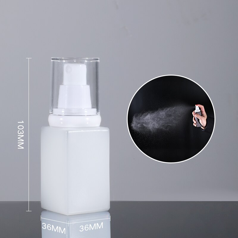 50ML 100ML Empty Liquid Spray Bottle Refillable Perfume Atomizer Alcohol Disinfecta Containers plastic travel bottles 2PCS/lot: 50ML Translucent