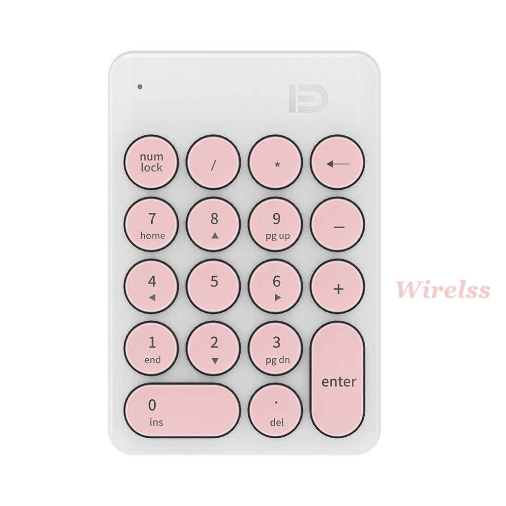 Wireless Number Keypad Accounting Keyboard ireless Digital Keyboard USB Number Pad 18 Keys Mini Numeric Keypad For Laptop PC
