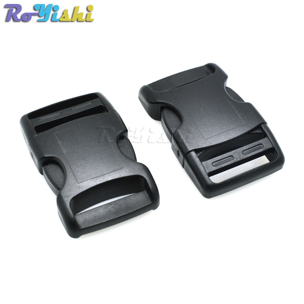 1"Plastic Side Release Buckles Black For Backpack Webbing 25mm