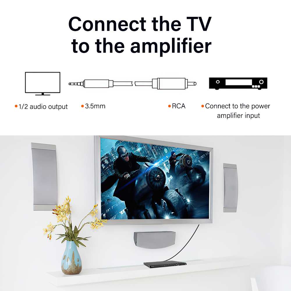 RCA Coaxiaal Naar 3.5mm TRRS Kabel Voor Telefoon Laptop TV Auto S/PDIF Adapter Converter 3.5mm Jack Phono Plug 0.5/1/2/3/5 Meter Lang