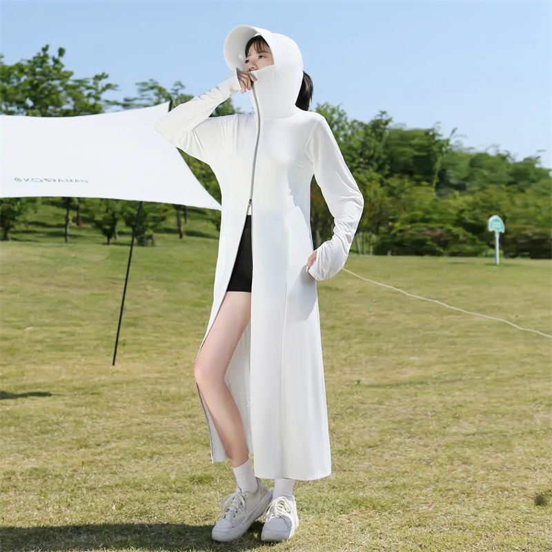 have Lens Sun Protection Clothing Womens Long Summer Full Body Anti UV Ice Silk Breathable Thin Loose Long Sleeved Jacket Pink: Gold