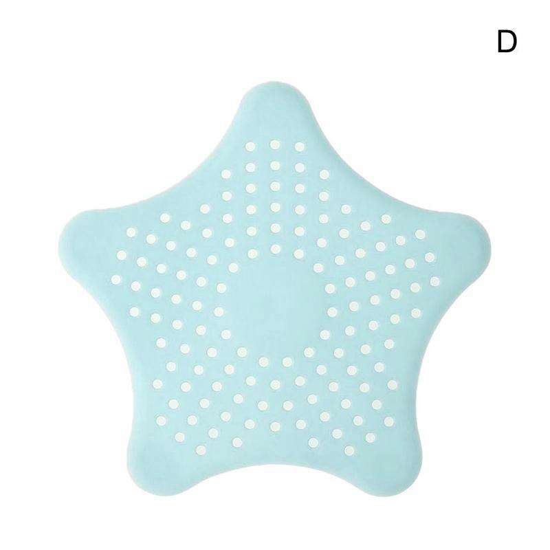 Pentagram gummi antiblokerende gulvafløb køkkenvask hårsi fanger kloakafløb badeværelse  a0 c 6: D