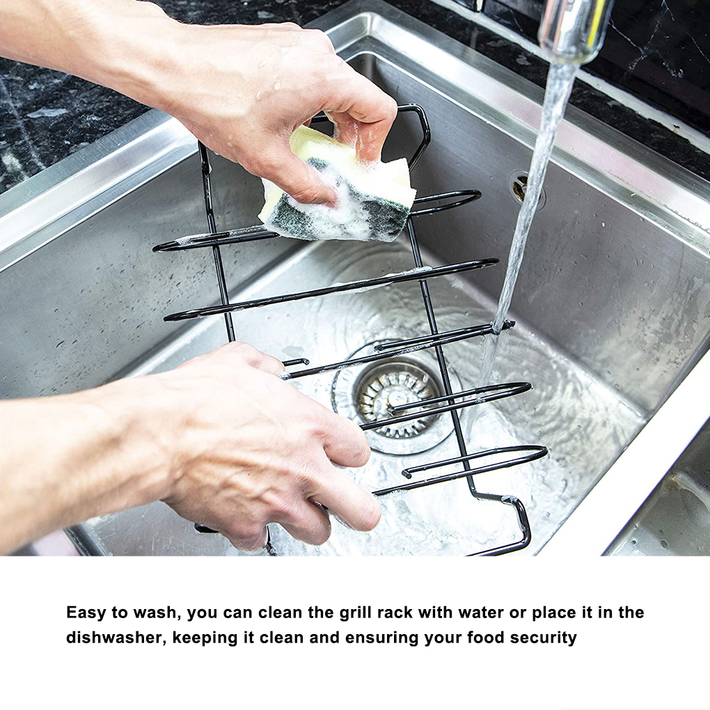 Non-stick Rib Plank Stand Barbecue Rib En Gebraden Rack Rvs Grillen Bbq Kip Rundvlees Ribben Rack Grillen mand