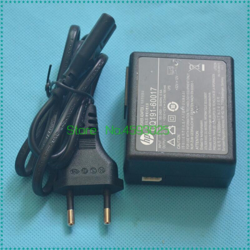 100-240V 50/60hz 600mA 32V 313mA 12V 166mA AC Power Adapter Charger CQ191-60017 CQ19160017 For HP Printer: EU cable 1.0M