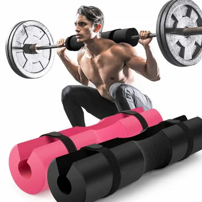 Fitness Gewichtheben Squat Schaum Nackenschutz Langhantel Hülse Sport Hantel Bar Schulter Zurück Schutz Pad Mit Riemen Für Gym