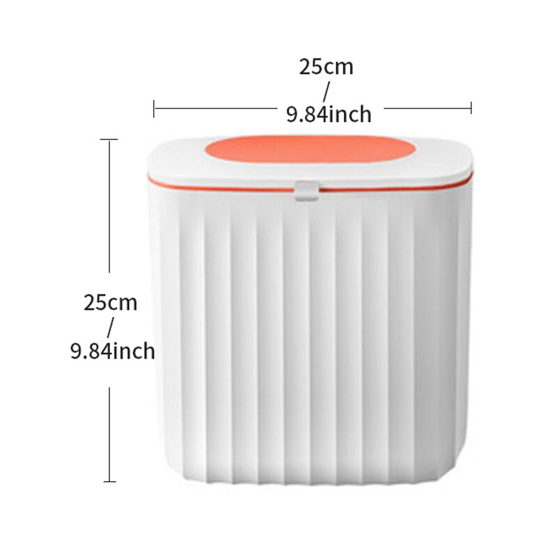 Joboys – poubelle de toilette Ultra-étroite, seau de rangement mural avec couvercle, panier de papier toilette, Type coulissant: YELLOW