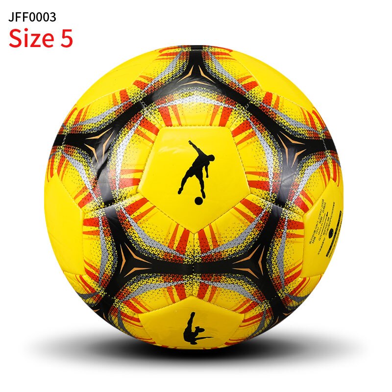 2020 partita di Pallone Da Calcio di Dimensioni Standard 4 Size 5 Pallone di Calcio DELL'UNITÀ di ELABORAZIONE e di Materiale PVC di Alta Qualità di Sport di calcio del Campionato palle di formazione: JFF0003 yellow 5