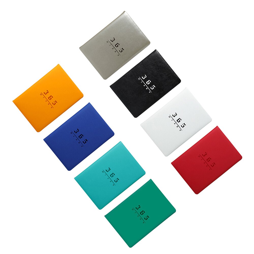 A5 Planner Efficiency Agenda Schedule Notebooks Diary Stationery for Home School Office (Red)