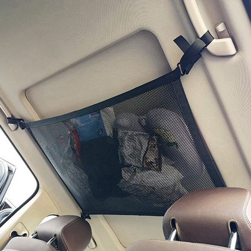 Pour le filet de cargaison dans le coffre avec le sac intérieur de toit de poche de tirette pour le filet universel de stockage de plafond de voiture de conteneur automatique