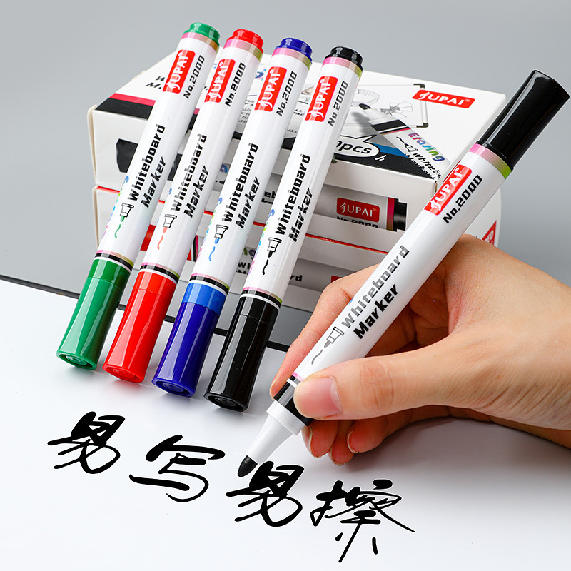 4 stks/set Uitwisbare Magnetische Whiteboard Marker Pen Schoolbord Marker Krijt Glas Keramiek Kantoor School Art Marker Briefpapier