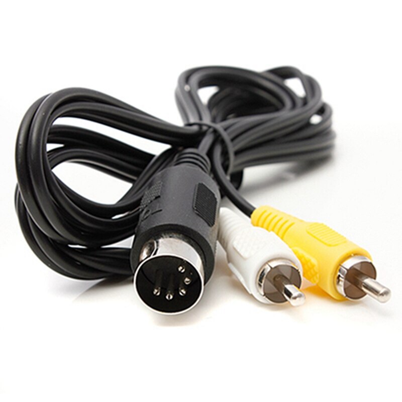 Cable de para SEGA MASTER SYSTEM 1 y MEGADRIVE 1 TV / AV RCA, CABLE de vídeo/Plomo,