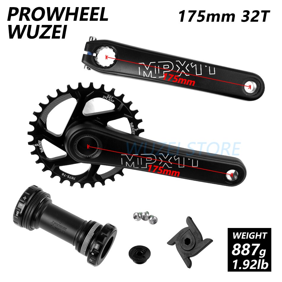 SENSAH XRX 1x12s groupset 170/175mm Crankset XD Flywheel KMC Chain GXP crank sprocket Mountain Bike Derailleurs Kit for M9100: MPX11 175 32T and BB