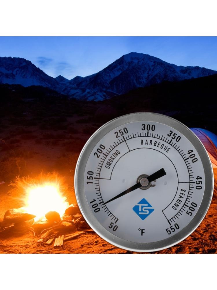 3\" Gas Charcoal Smoker Pit Grill BBQ Thermometer Termp Gauge Heavy Duty 1/2\" NPT