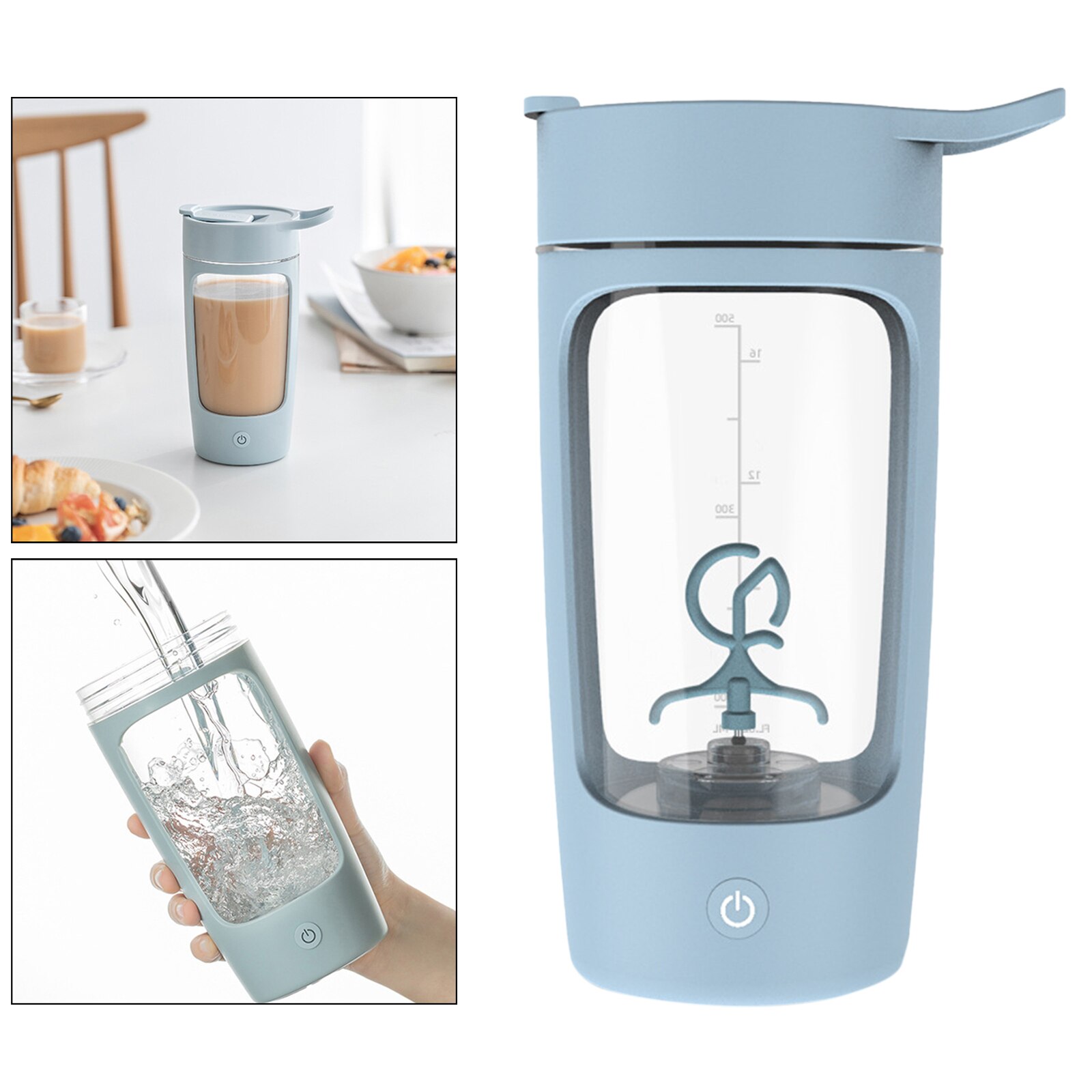 Premium Electric Protein Shaker Bottle Portable Mixer Cup Blender 22oz USB