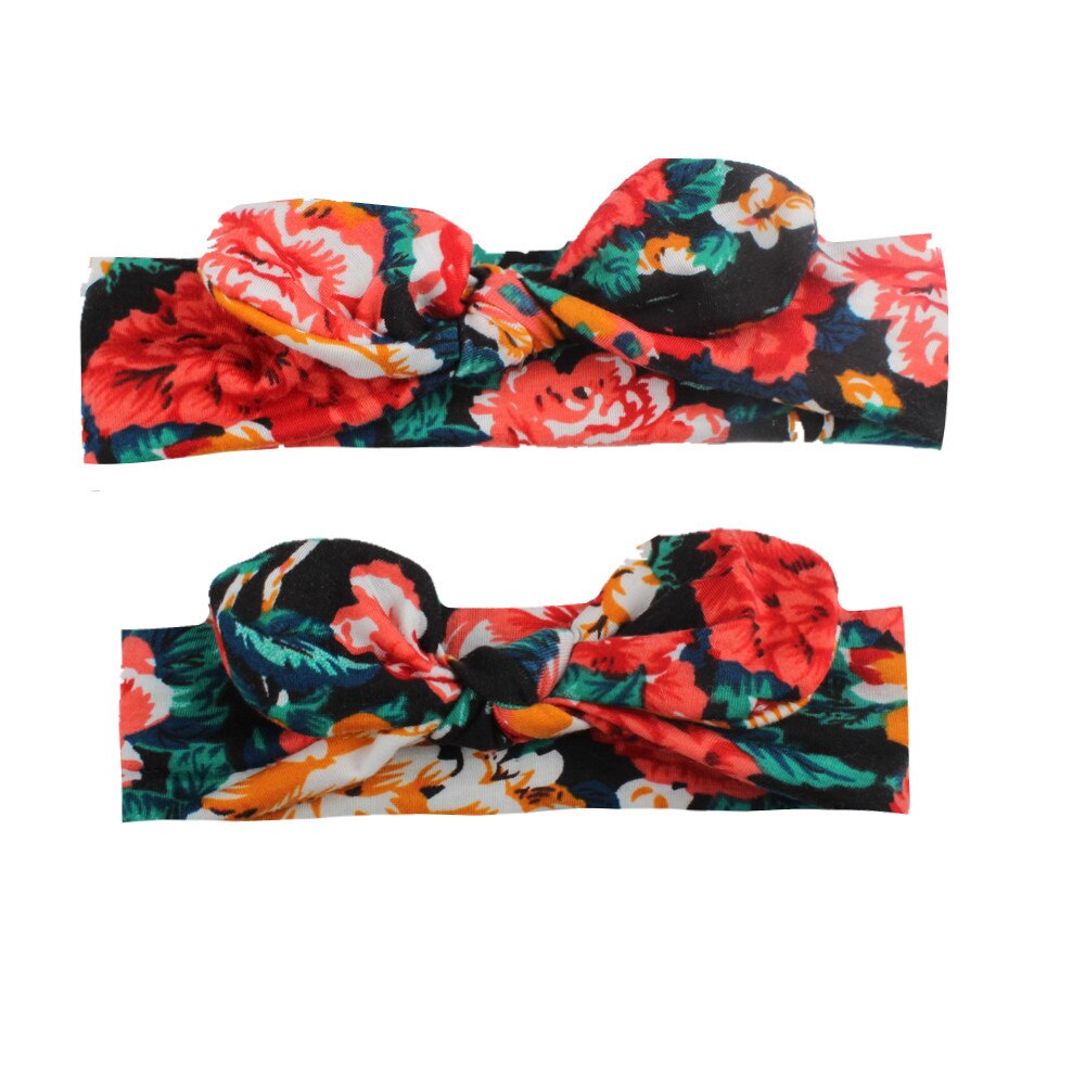 Stretch Hoofdbanden Voor Meisjes Moeder Kids Haarband Bloemen Haar Accessoires Baby Boog Kinderen Haarband Prinses Accessoires