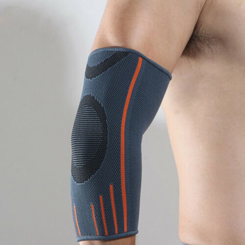 Albue støtte bøjle tennis golfspiller gym arthritis arm ærme wrap bandage ærmer: Sort / M