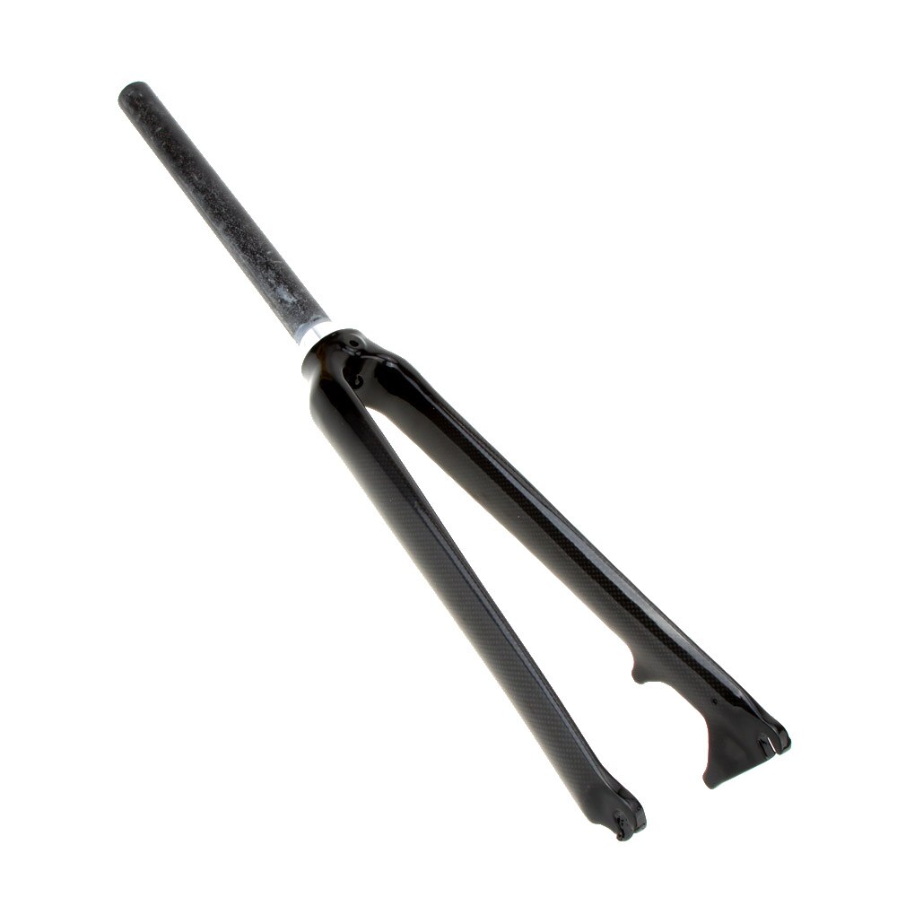 Ultralight Carbon Fiber Road Bicycle Fork Bike Front Fork Fixed Gear Cycling Fork for Disc Brake/V-brake 28.6mm 700C 1-1/8